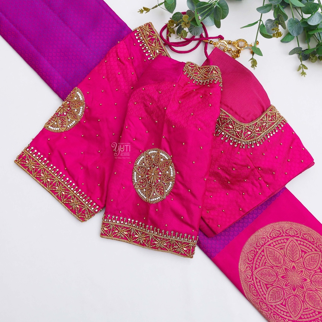 the most fabulous ArtyClick Crimson Bridal Blouse!