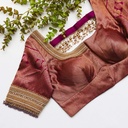 Deep Brown bridal blouse.