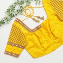 Golden Yellow embroidery blouse