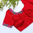 Venetian Red hand embroidery blouse