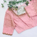 Faded Pink hand embroidery blouse