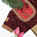dark-brown-peacock-motif-bridal-blouse-3