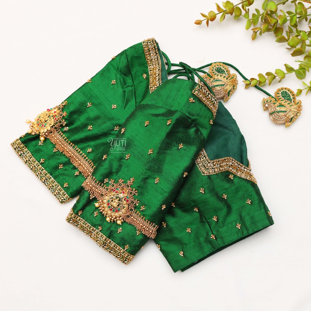 The new Light Forest Green Bridal Blouse
