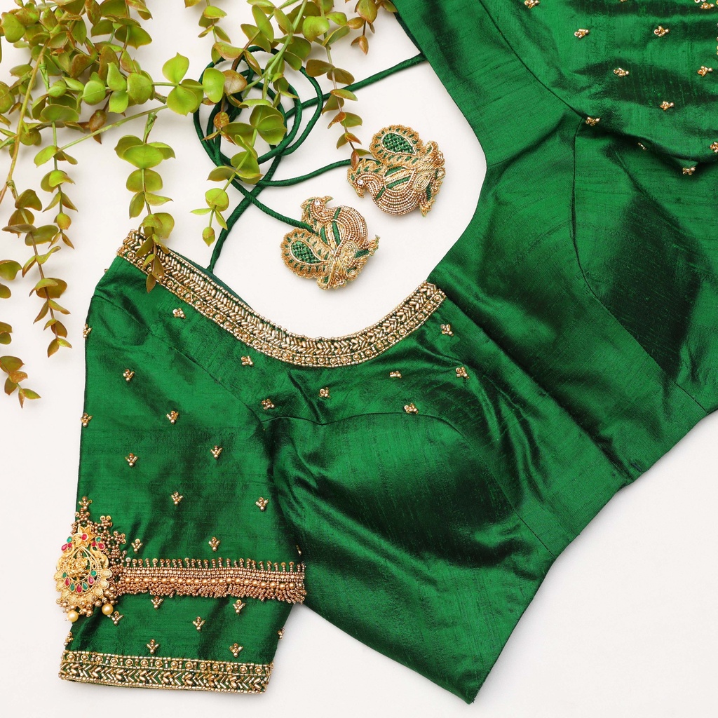The new Light Forest Green Bridal Blouse