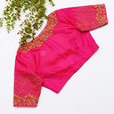 stunning raspberry embroidery blouse
