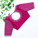 Feeling elegant in this stunning Violet Red embroidery blouse