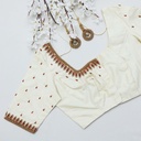 The epitome of elegance with Moon Mist Bridal Blouse