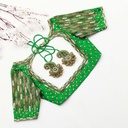 Irish Green embroidery blouse