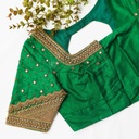 The beauty of our Irish Green Bridal Blouse: