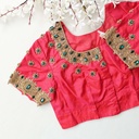 Embrace elegance and tradition with the Cornell Red Bridal Blouse