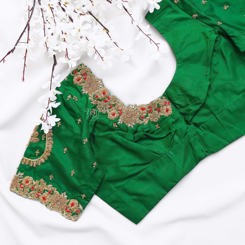 Find your dream Irish Green Bridal Blouse