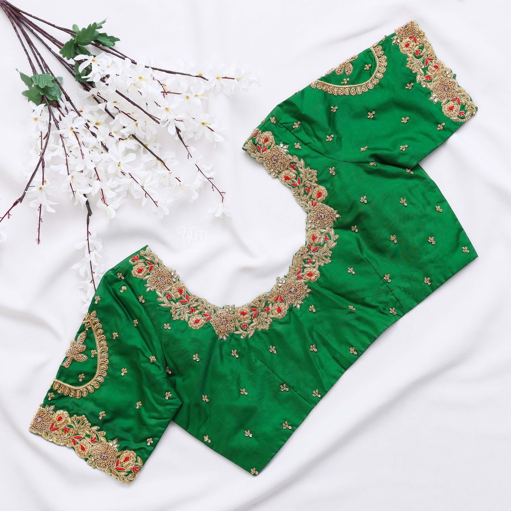 Find your dream Irish Green Bridal Blouse