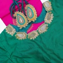 Green mango motif bridal blouse