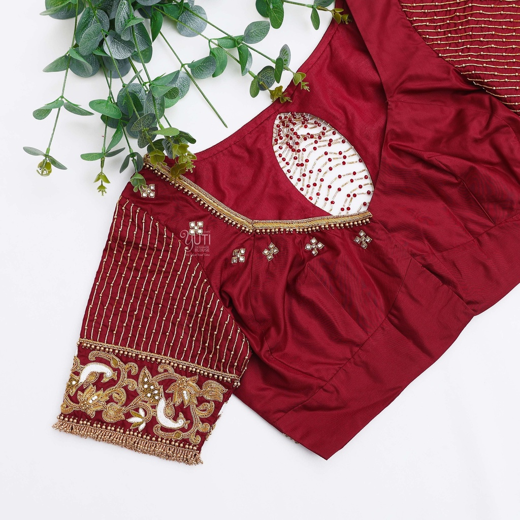 Stunning Venetian Red Bridal Blouse