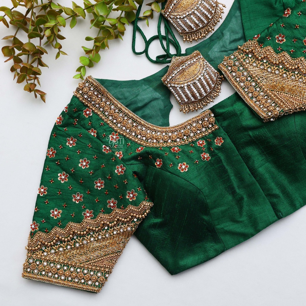 The epitome of elegance with our exquisite collection of Dartmouth Green Bridal Blouses
