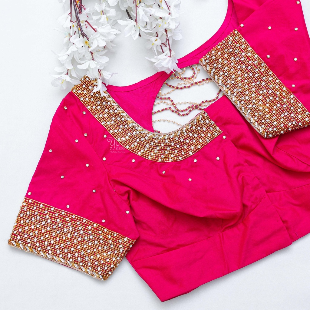 The epitome of elegance with our exquisite collection of Pink Bridal Blouse