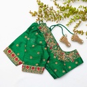 Stylish and sustainable new green embroidery blouse