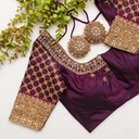 Our Stunning Wine Berry Colour Designer Blouse