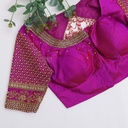 Embrace elegance with our stunning Royal Fuchsia Colour Bridal Blouse