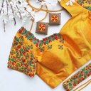 Our Stunning Yellow Designer Blouse