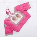 Introducing our stunning Cerise Pink embroidery blouse!