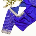 Elevate your style with our exquisite Cobalt Blue embroidery blouse