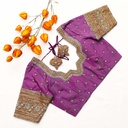 Elevate your style with our elegant Warm Purple embroidery blouse.