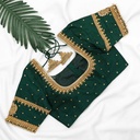 Dark green double layer peacock bridal
