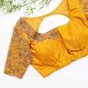 Yellow embroidery blouse