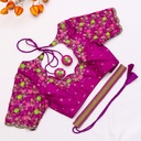 Purple embroidery blouse