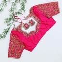 Pink  embroidery blouse