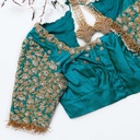 Feeling bridal bliss in this stunning teal blue blouse