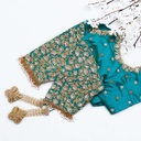 Feeling bridal bliss in this stunning teal blue blouse