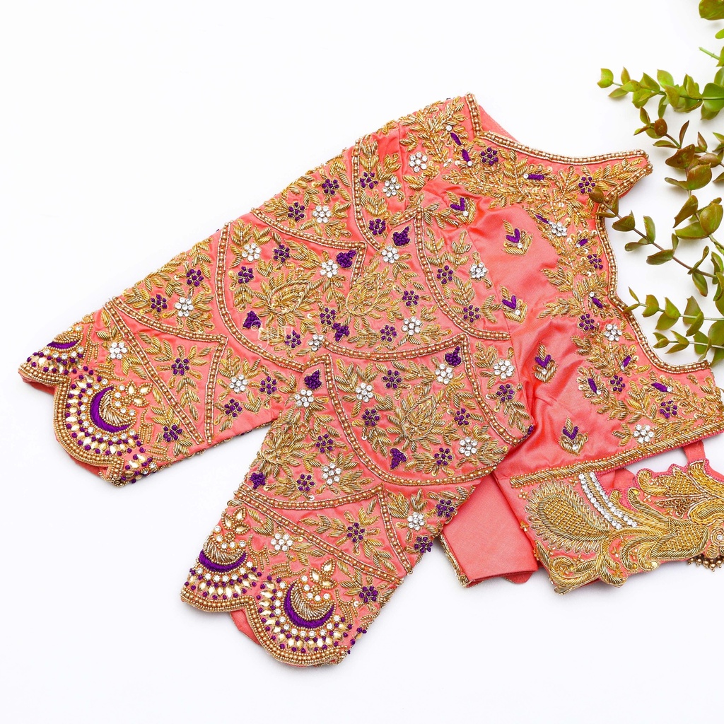 Our Light Carmine Pink Bridal Blouse