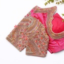 Stay stylish and sophisticated with this gorgeous pink embroidery blouse