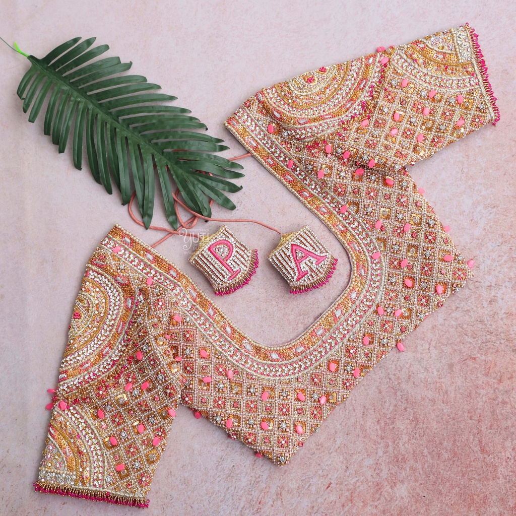 Coral Pink Bridal Blouse