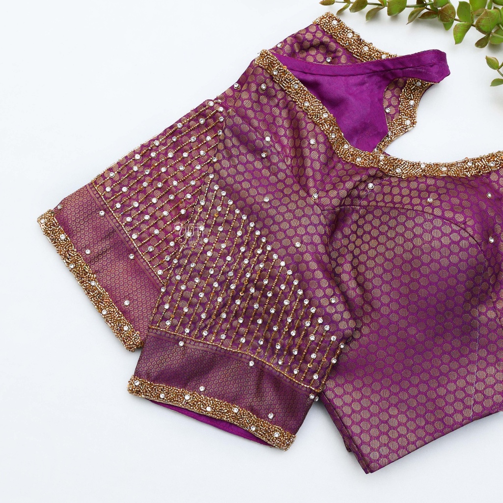 Stunning Purple Bridal Blouse