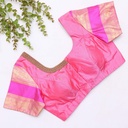 Feeling pretty in this elegant light pink designer blouse