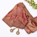Beauty of traditional craftsmanship with orange blouse