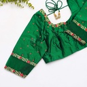 Feeling like a green goddess in this stunning embroidered blouse!