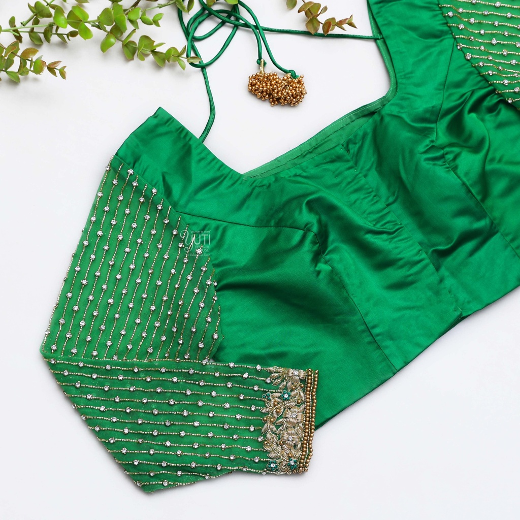 Step up your fashion game with this stunning green blouse