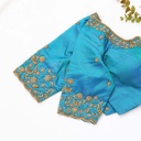 Traditional craftsmanship with this exquisite blue blouse