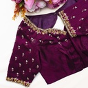 Rich Purple Embroidery blouse