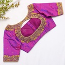 Violent Violet Embroidery bridal blouse