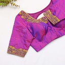 Violent Violet Embroidery bridal blouse