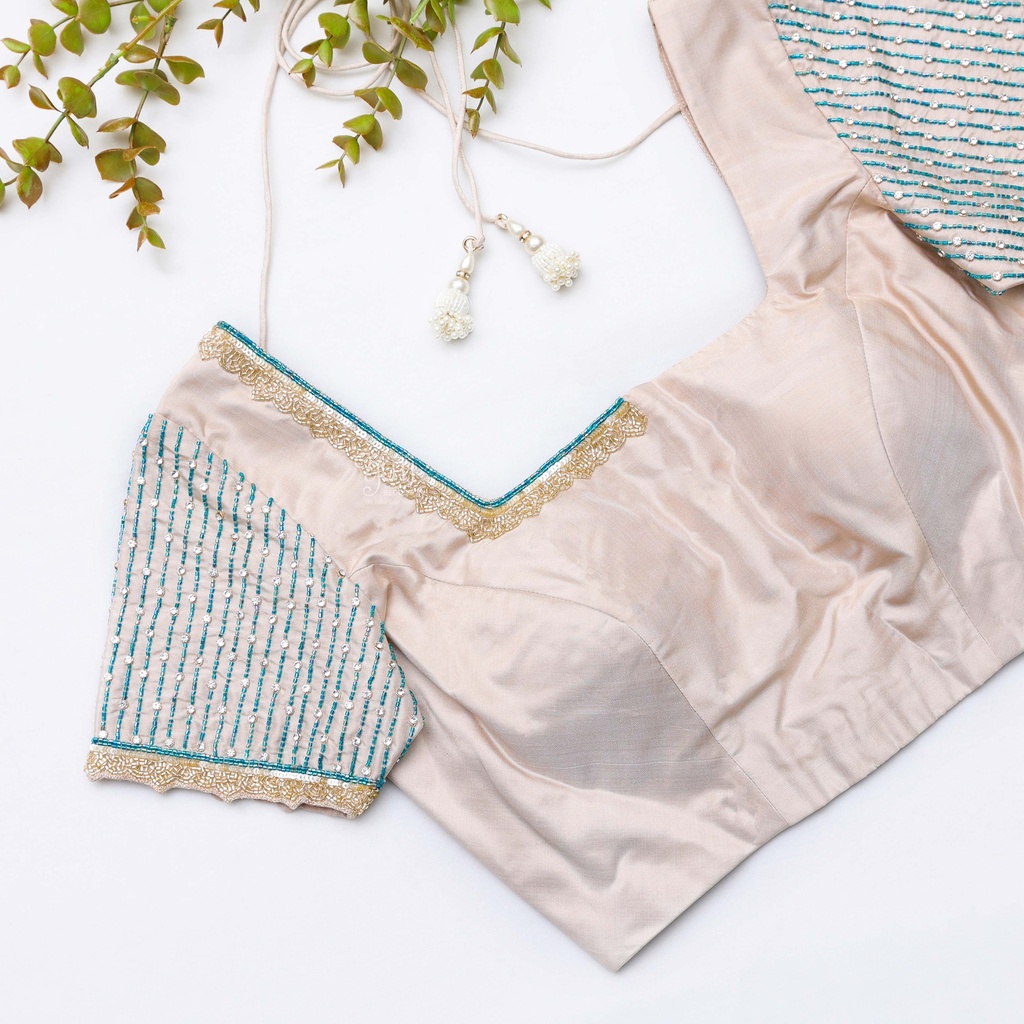 Vanilla Embroidery bridal blouse