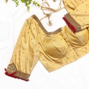 Gold Embroidery bridal blouse