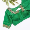 Green embroidery bridal blouse