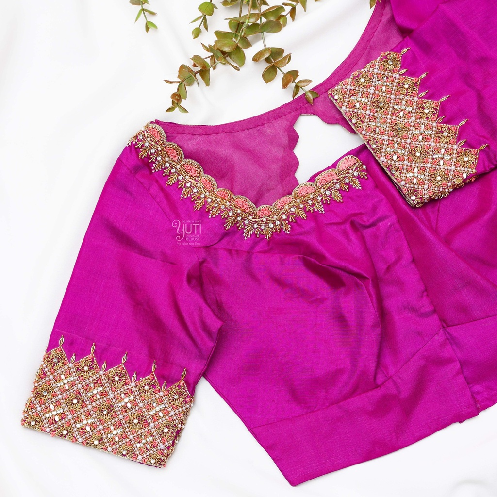 Feeling pretty in pink. Matching blouses are a must-have