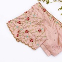 Just finished sewing the embroidery blouse with a unique pattern.